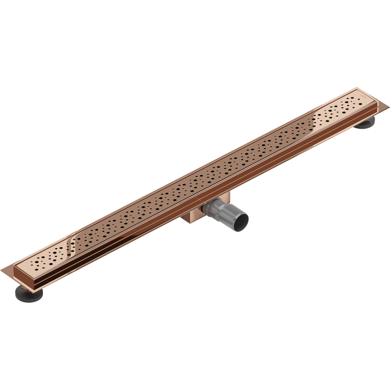 Mexen Flat M12 linear drain 90 cm, rose gold - 1621090-15