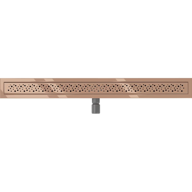 Mexen Flat M12 linear drain 100 cm, rose gold - 1621100-15