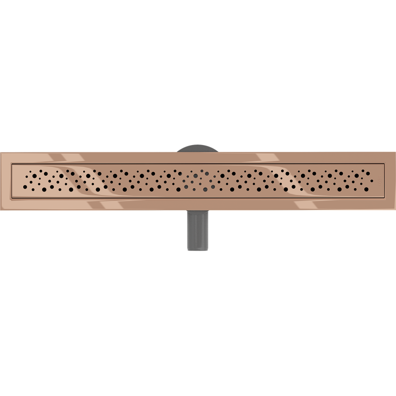 Mexen Flat 360° M12 rotary linear drain 50 cm, rose gold - 1621050-40