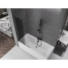 Mexen Velar L two-panel sliding bathtub screen 80 x 150 cm, graphite, brushed gun gray - 896-080-003-41-66