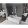 Mexen Velar L shower screen 2-wing sliding 95 x 150 cm, graphite, white - 896-095-003-41-20