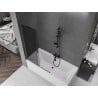 Mexen Velar L bath screen 2-wing sliding 110 x 150 cm, graphite, gun metal - 896-110-003-41-95