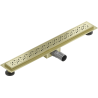 Mexen Flat M12 linear drain 70 cm, brushed gold - 1A21070-15