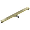 Mexen Flat M12 linear drain 80 cm, brushed gold - 1A21080-15