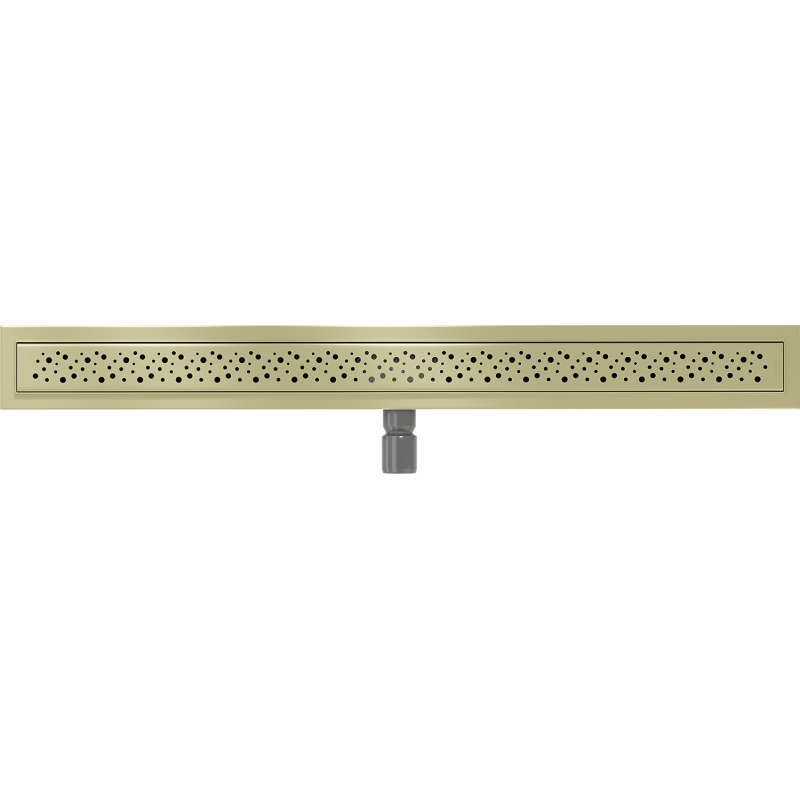 Mexen Flat M12 linear drain 80 cm, brushed gold - 1A21080-15