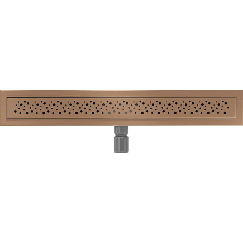 Mexen Flat M12 linear drain 50 cm, brushed copper - 1C21050-15