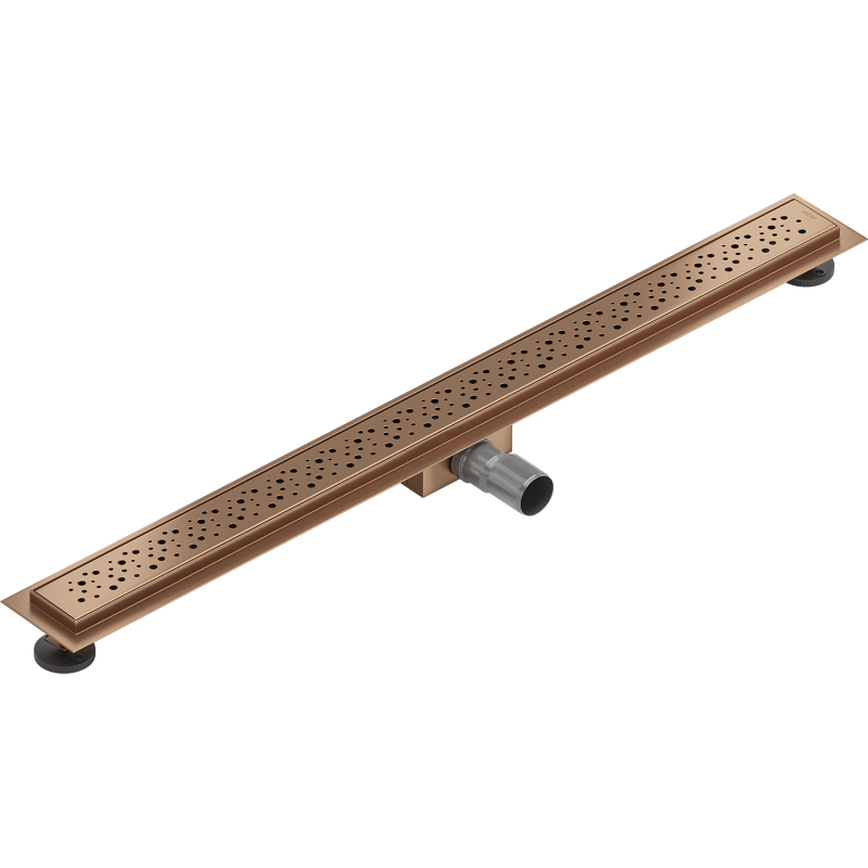 Mexen Flat M12 linear drain 90 cm, brushed copper - 1C21090-15