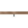 Mexen Flat M12 linear drain 90 cm, brushed copper - 1C21090-15