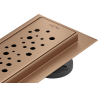 Mexen Flat M12 linear drain 100 cm, brushed copper - 1C21100-15