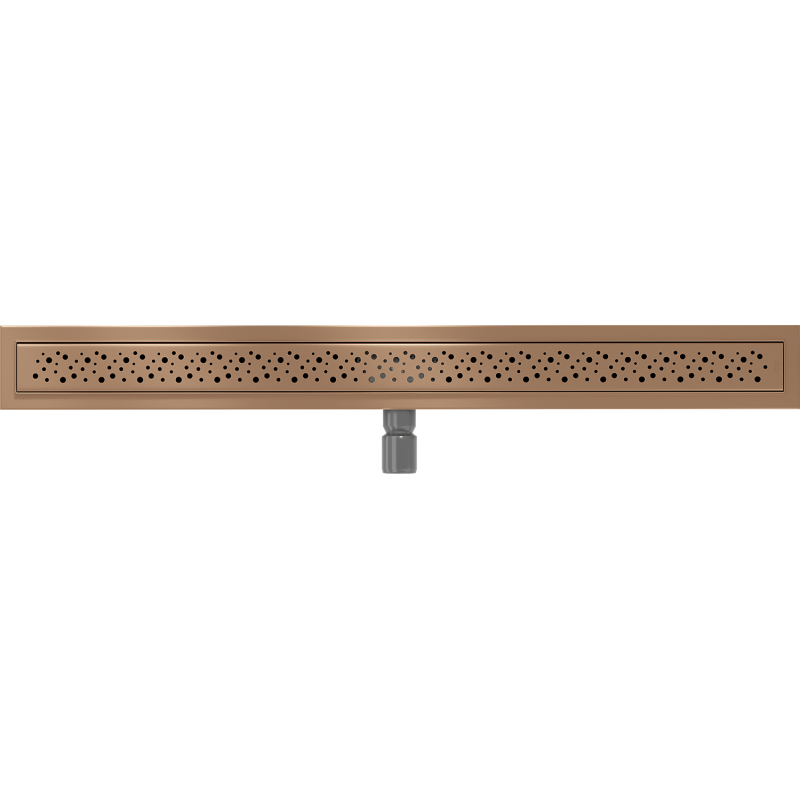 Mexen Flat M12 linear drain 100 cm, brushed copper - 1C21100-15