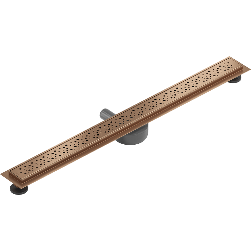 Mexen Flat 360° M12 100 cm Rotating Linear Drainage, Brushed Copper - 1C21100-40