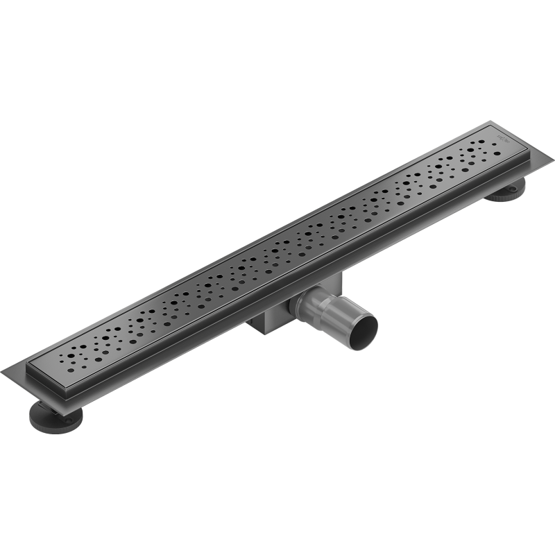 Mexen Flat M12 Linear Drain 70 cm, Brushed Gun Gray - 1E21070-15