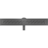 Mexen Flat 360° M12 Rotating Linear Drain 60 cm, Gun Gray Brushed - 1E21060-40