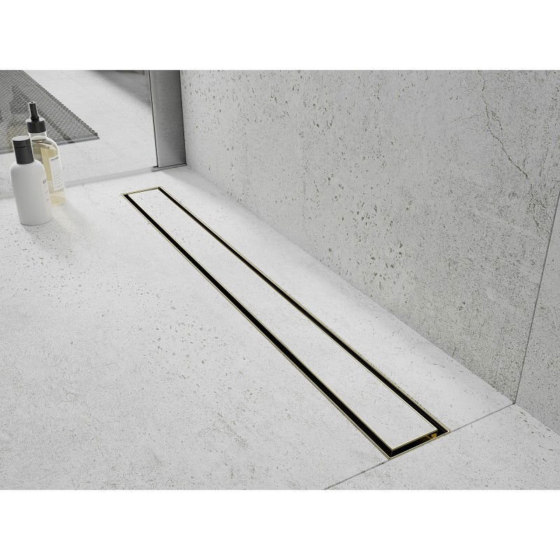 Mexen Flat M13 Cover 2-in-1 for Linear Drain 100 cm, Gold - 1519100