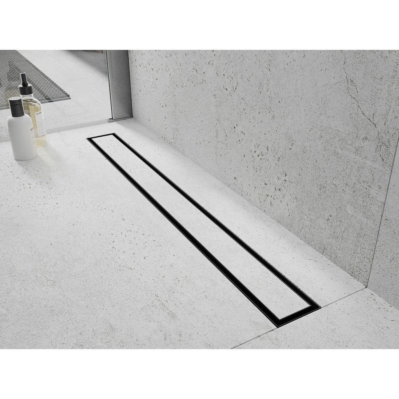 Mexen Flat 360° M13 rotary linear drain 2-in-1 80 cm, black - 1710080-40