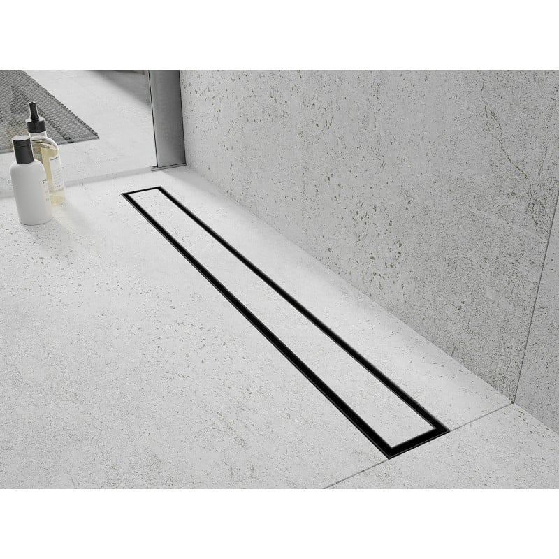 Mexen Flat 360° M13 rotatable linear drain 2-in-1 80 cm, black - 1710080-40