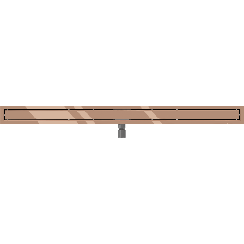 Mexen Flat M13 linear drain 2-in-1 140 cm, rose gold - 1610140