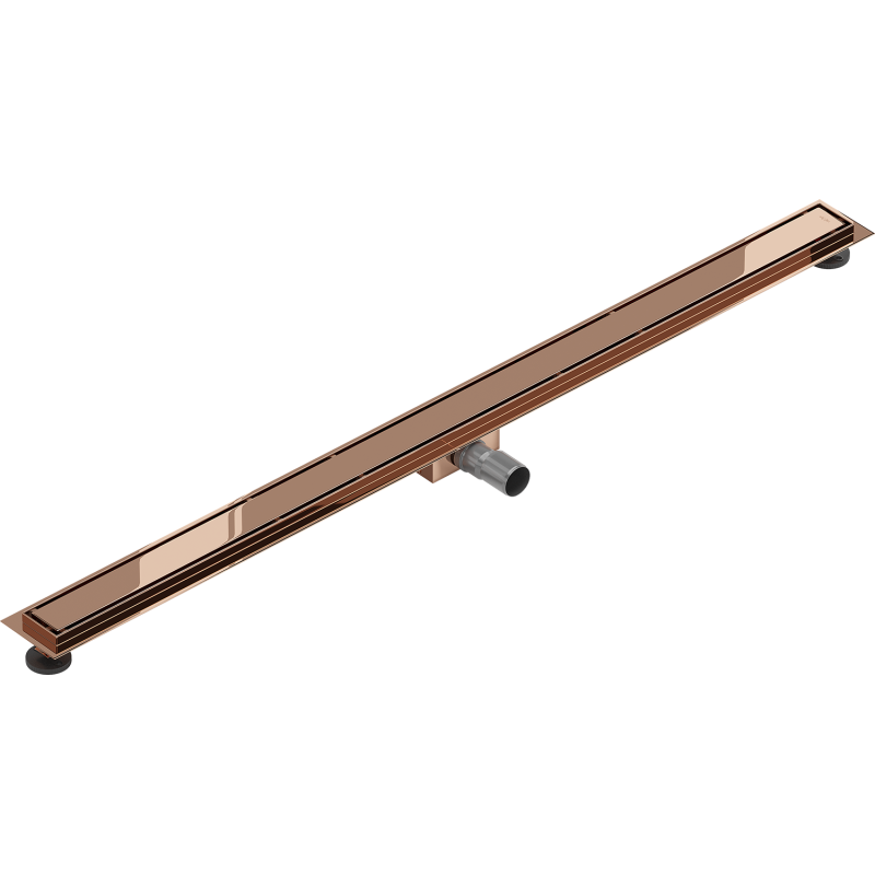 Mexen Flat M13 linear drain 2in1 150 cm, rose gold - 1610150