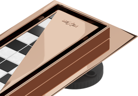 Mexen Flat M13 Linear Drain 2-in-1 160 cm, Rose Gold - 1610160