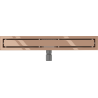 Mexen Flat M13 linear drain 2-in-1 50 cm, rose gold - 1610050-15