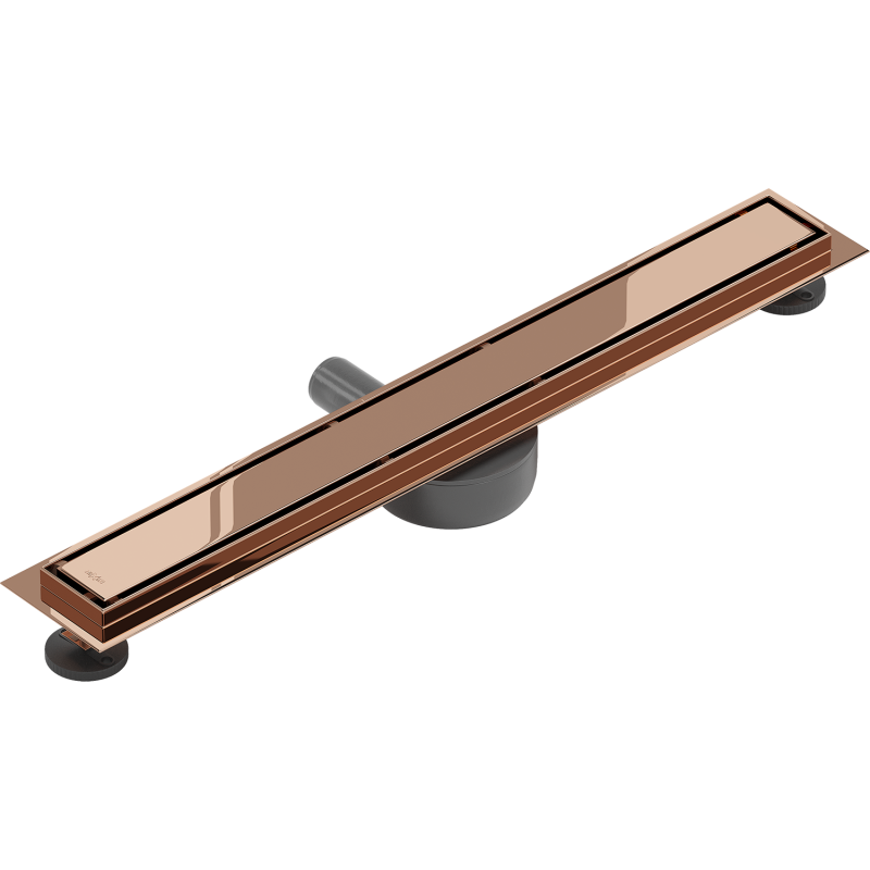 Mexen Flat 360° M13 Rotating Linear Drain 2-in-1 60 cm, Rose Gold - 1610060-40