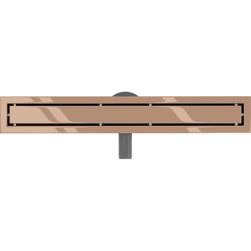Mexen Flat 360° M13 Rotating Linear Drain 2-in-1 60 cm, Rose Gold - 1610060-40