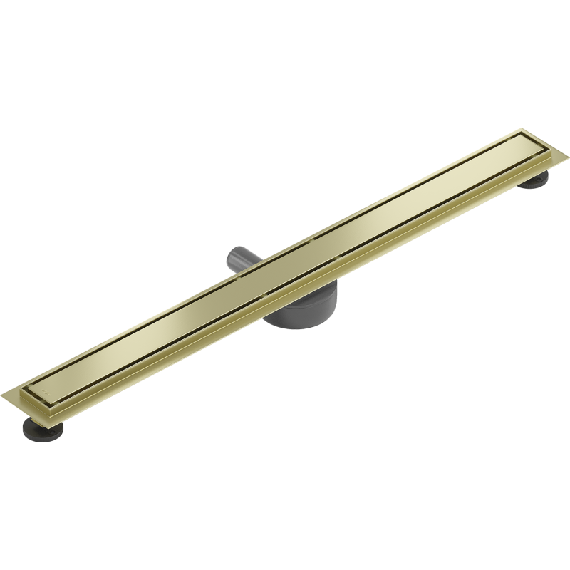 Mexen Flat 360° M13 2-in-1 Rotating Linear Drain 80 cm, Brushed Gold - 1A10080-40
