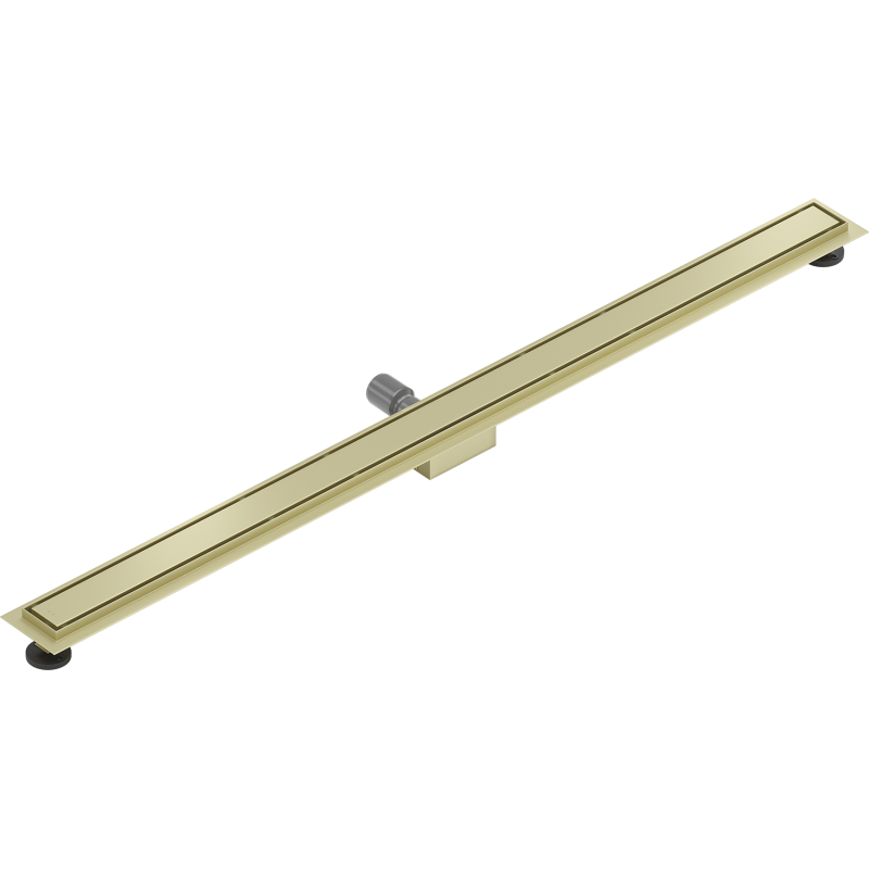 Mexen Flat M13 linear drain 2-in-1 140 cm, brushed gold - 1A10140