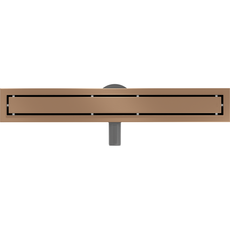 Mexen Flat 360° M13 2-in-1 Swivel Linear Drain 60 cm, Brushed Copper - 1C10060-40