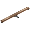 Mexen Flat 360° M13 Rotating Linear Drain 2-in-1 90 cm, Brushed Copper - 1C10090-40