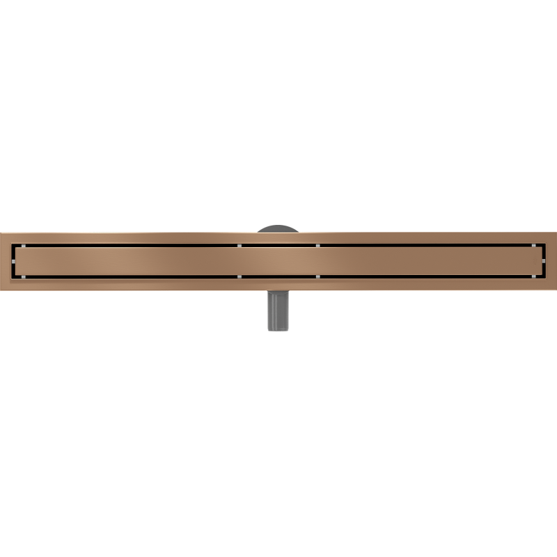 Mexen Flat 360° M13 Rotating Linear Drain 2-in-1 90 cm, Brushed Copper - 1C10090-40