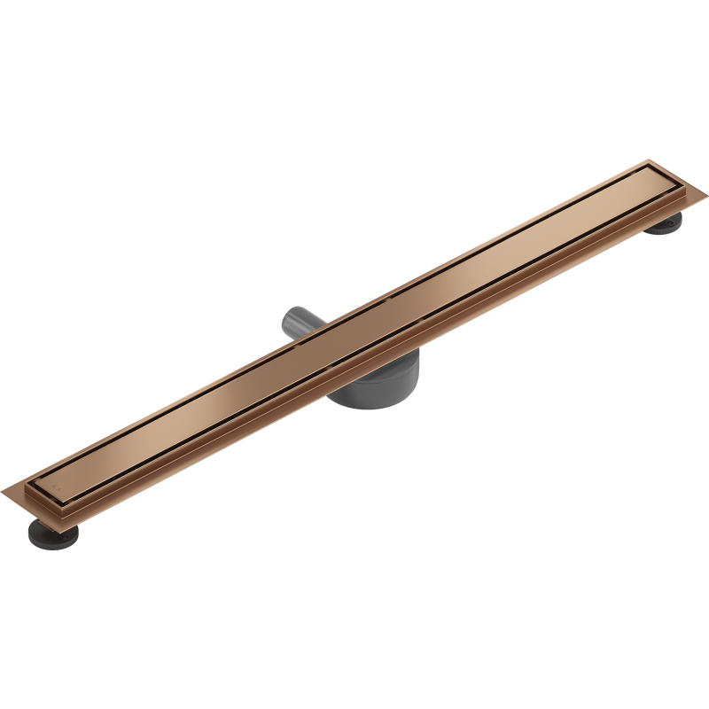 Mexen Flat 360° M13 2-in-1 Rotational Linear Drain 100 cm, Brushed Copper - 1C10100-40