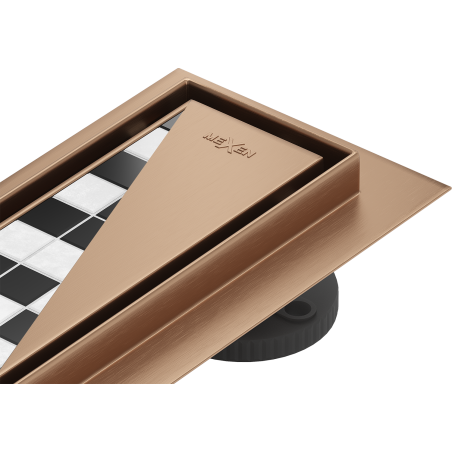 Mexen Flat M13 linear drain 2in1 60 cm, brushed copper - 1C10060-15
