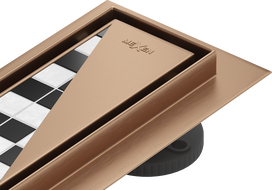 Mexen Flat M13 linear drain 2in1 60 cm, brushed copper - 1C10060-15