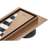 Mexen Flat M13 Linear Drain 2in1 70 cm, Brushed Copper - 1C10070-15