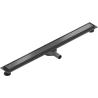 Mexen Flat 360° M13 Rotatable Linear Drain 2-in-1 80 cm, Gun Gray Brushed - 1E10080-40
