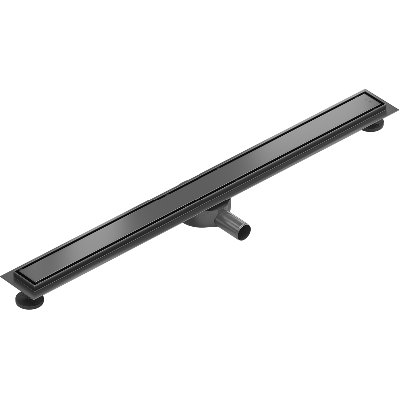 Mexen Flat 360° M13 rotating linear drain 2-in-1 100 cm, gun gray brushed - 1E10100-40