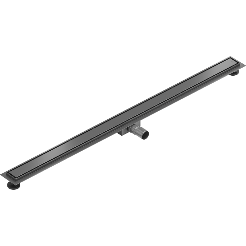 Mexen Flat M13 linear drain 2-in-1 140 cm, brushed gun gray - 1E10140