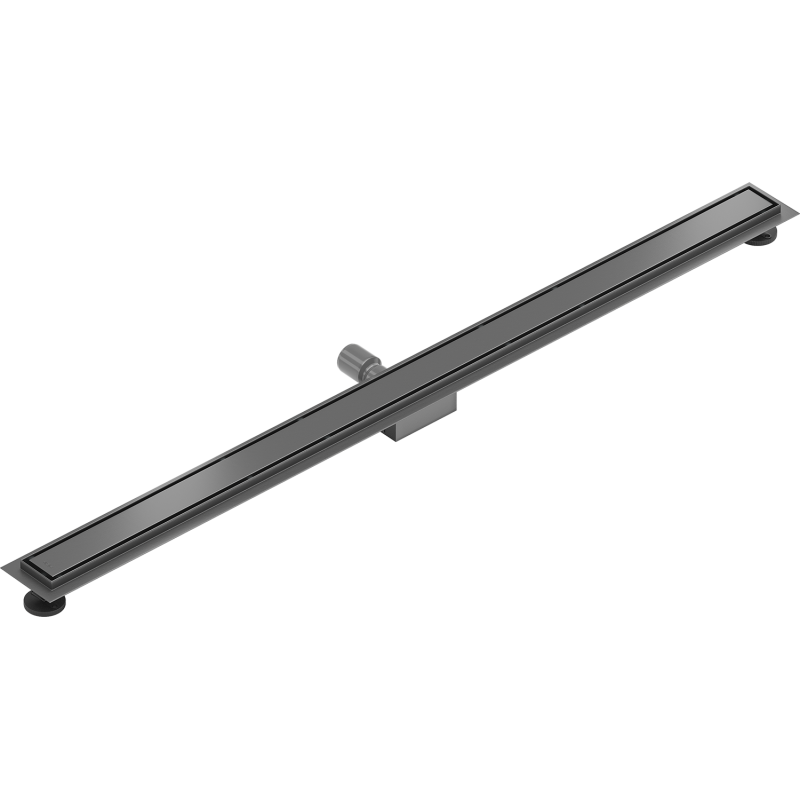 Mexen Flat M13 Linear Drain 2-in-1 160 cm, Brushed Gun Gray - 1E10160