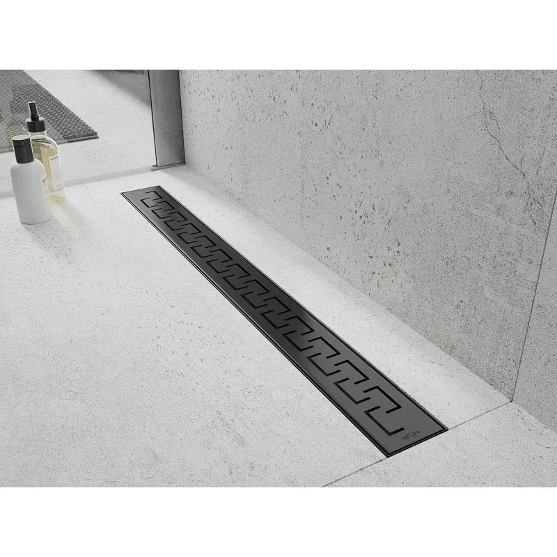 Mexen Flat M15 Linear Drain 80 cm, Black - 1724080-15