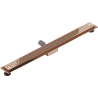 Mexen Flat M15 linear drain 80 cm, rose gold - 1624080-15