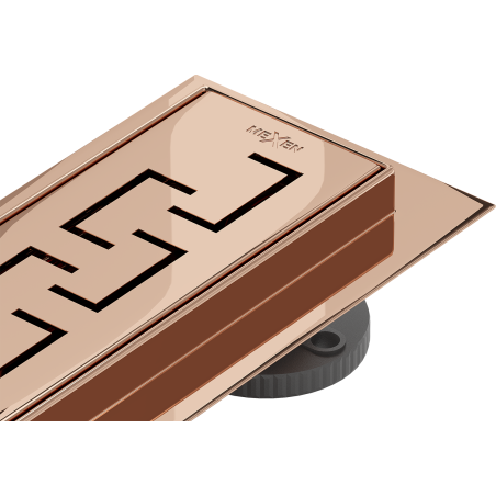 Mexen Flat 360° M15 rotary linear drain 50 cm, rose gold - 1624050-40