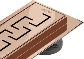 Mexen Flat 360° M15 Linear Drain Rotating 90 cm, Rose Gold - 1624090-40