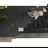 Mexen Cesar 1-compartment granite sink with a drip tray 775 x 470 mm, Black, siphon Black - 6514771010-77-B