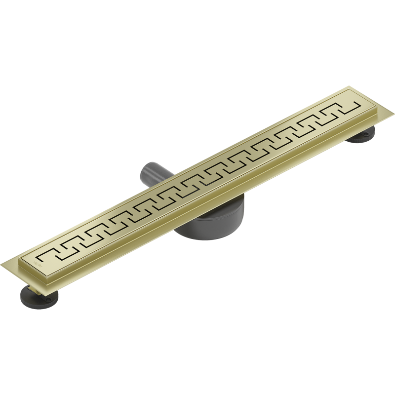Mexen Flat 360° M15 50 cm Rotatable Linear Drain, Brushed Gold - 1A24050-40
