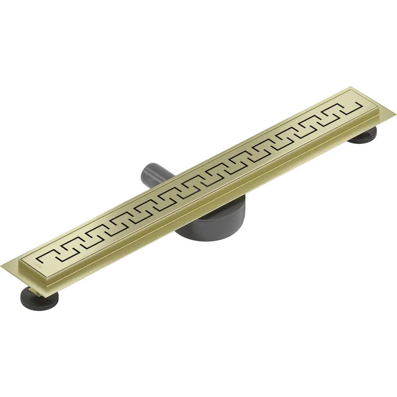 Mexen Flat 360° M15 70 cm Rotating Linear Drain, Brushed Gold - 1A24070-40