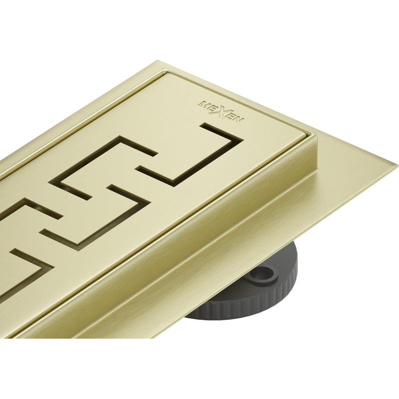 Mexen Flat 360° M15 Linear Rotating Drain 90 cm, Brushed Gold - 1A24090-40
