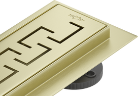 Mexen Flat 360° M15 100 cm Rotational Linear Drain, Brushed Gold - 1A24100-40