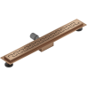 Mexen Flat M15 Linear Drain 60 cm, Brushed Copper - 1C24060-15