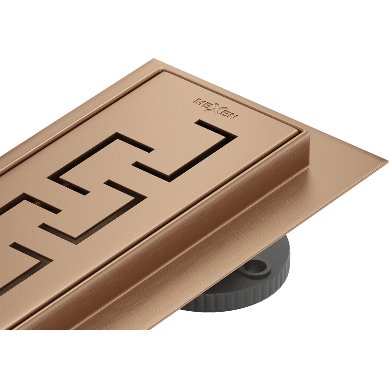 Mexen Flat M15 Linear Drain 70 cm, Brushed Copper - 1C24070-15